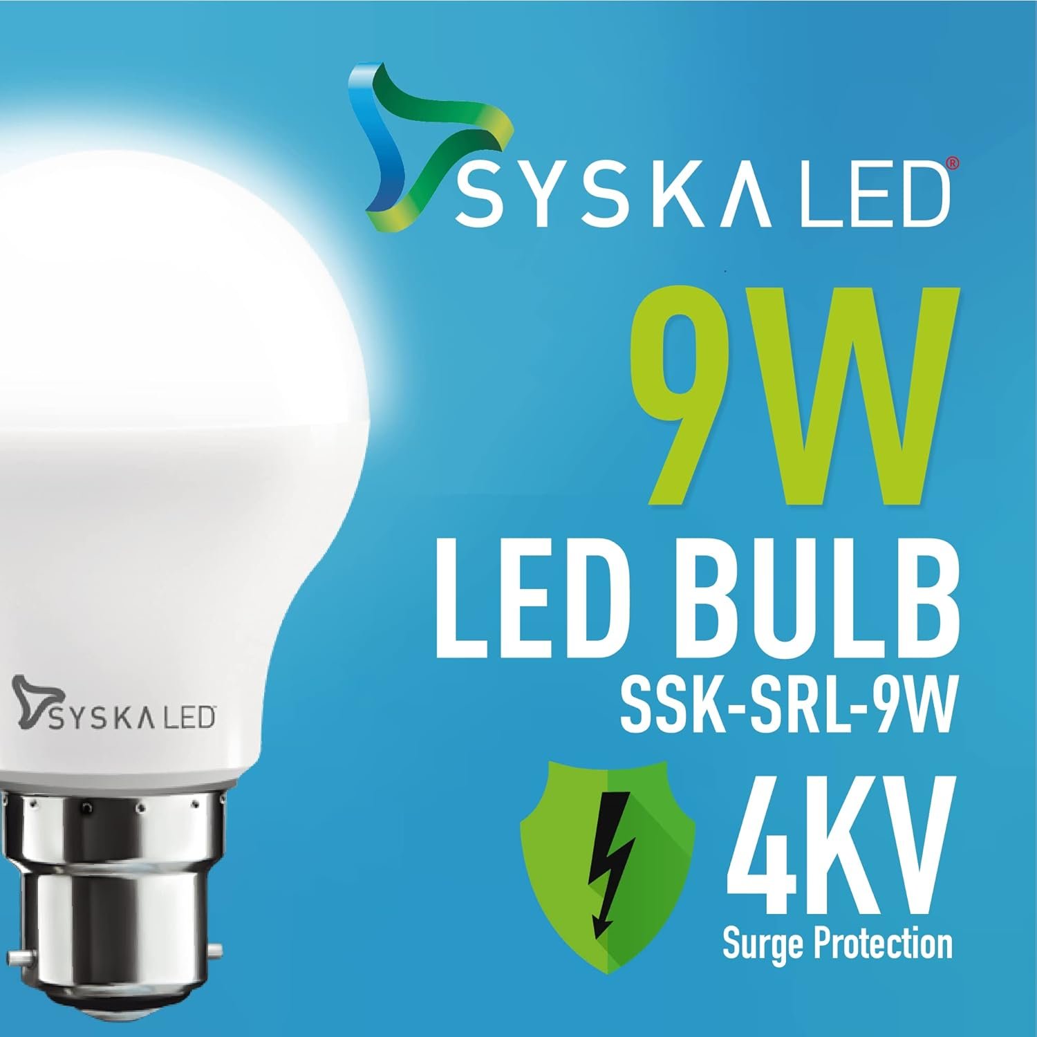 SYSKA 9 Watts Electric Powered LED Bulb - Image 2